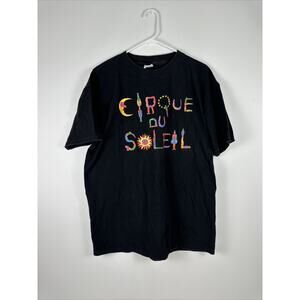 Vintage Cirque Du Soleil Black XL Shirt Creations Meandres Inc Single Stich